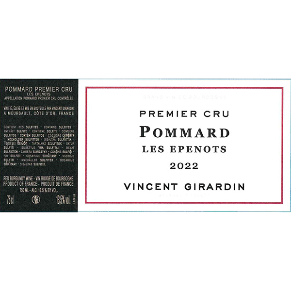 Vincent Girardin, Pommard Premier Cru 
